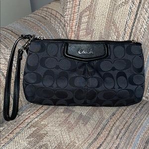 Black Coach Wristlet